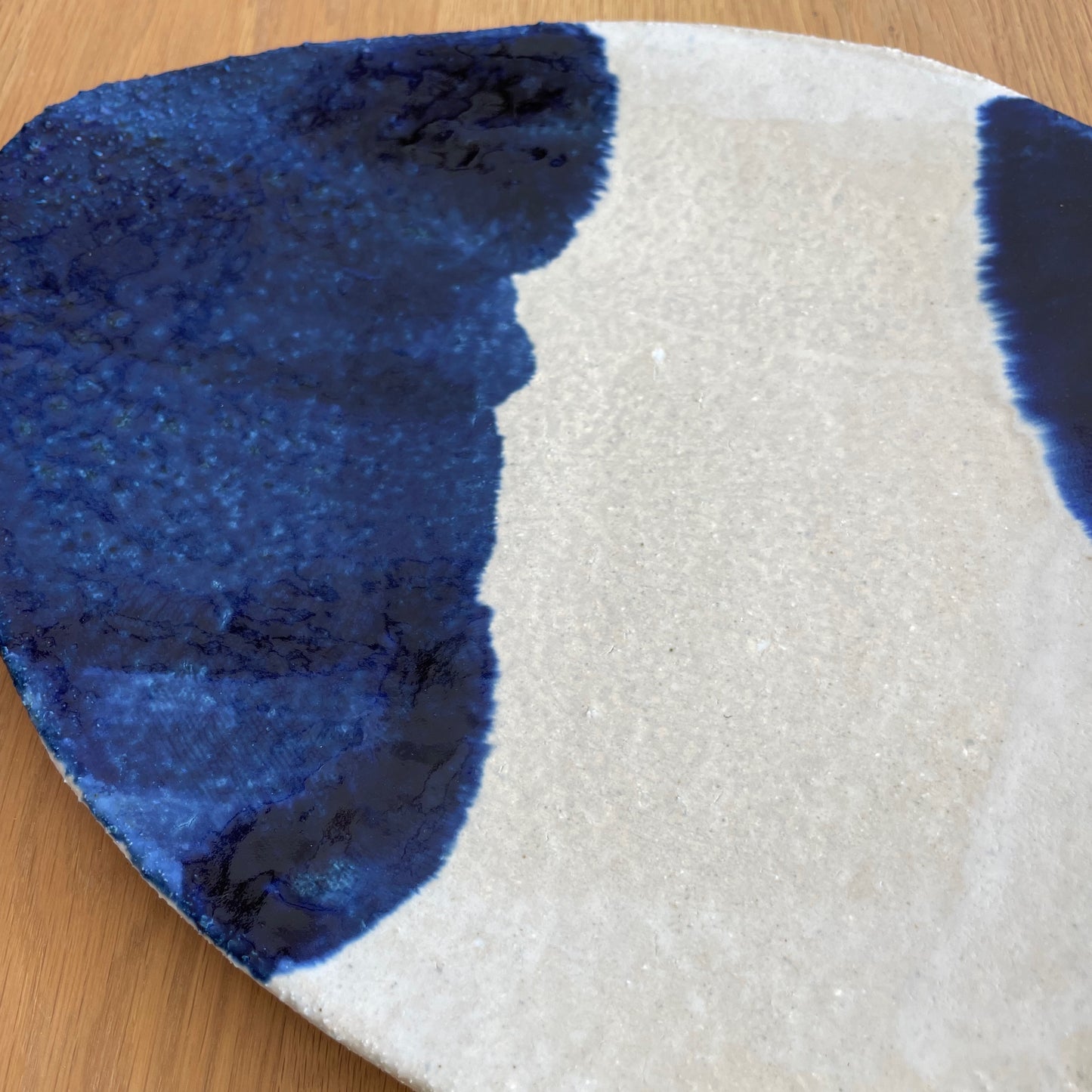 Assiette  Azurite