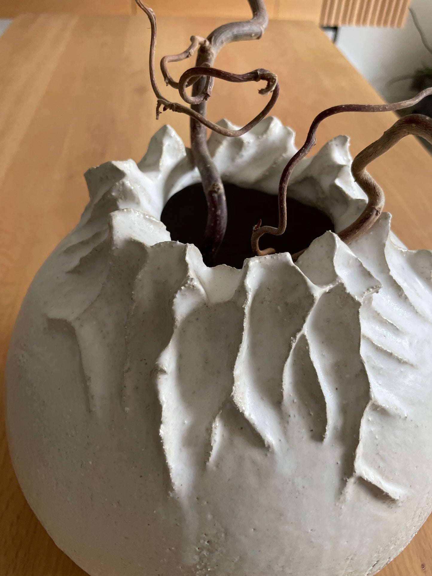 Grand pot sculpture Alpes