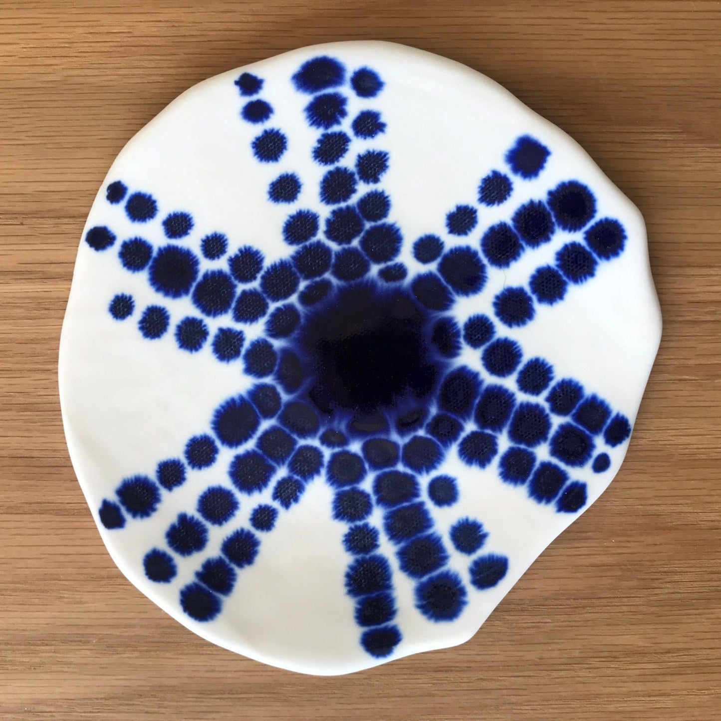 Assiette à dessert Shibori