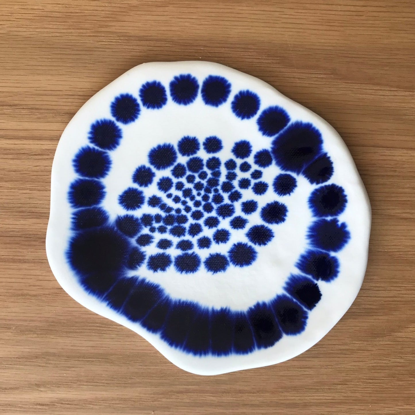 Assiette à dessert Shibori