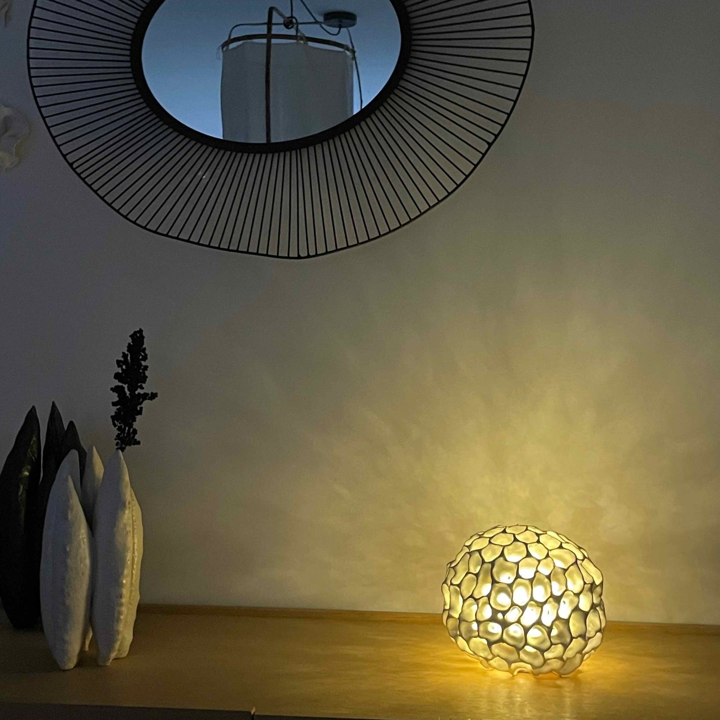 Sculpture Lampe Abysse