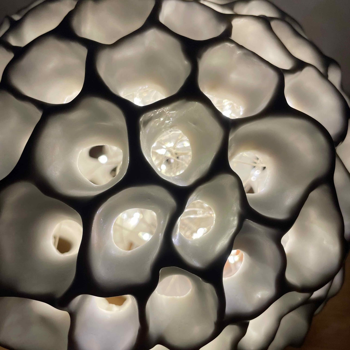 Sculpture Lampe Abysse